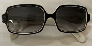 Vintage Spring 1989 Retro Liz Claiborne Black & White Sunglasses - Picture 1 of 5