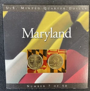 State Quarters Coins of America Maryland #7 Of 50 (T-SWC) - Picture 1 of 4