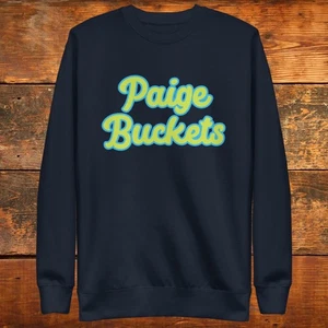 PAIGE BUECKERS "BUCKETS" RETRO SCRIPT UNISEX PREMIUM SWEATSHIRT DALLAS WINGS #5 - Bild 1 von 8