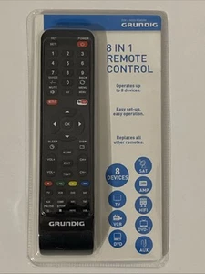 Télécommande Grundig Universelle 8 en 1 - TV - Netflix - Youtube - HIFI - Photo 1/1