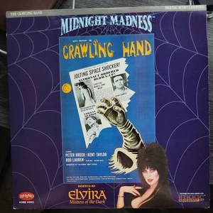 THE CRAWLING HAND Laserdisc LD HOSTED BY ELVIRA Rhino/Image 1991 TESTED VG+ cond - Picture 1 of 2