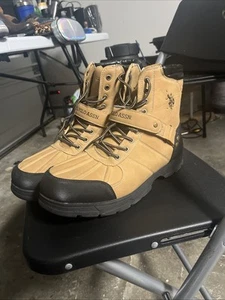 U.S. Polo Assn. Connor Men’s Brown Leather Duck Style Ankle Combat Work Boot 14m - Picture 1 of 6