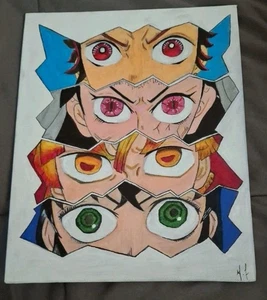 Demon Slayer Canva Lack 8x10 - Bild 1 von 3