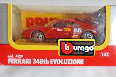 CARRO DE RALLY BURAGO DIECAST ESCALA 1:43 FERRARI 348 TB EVOLUZIONE - COD.4129 - EN CAJA Foto 1 de 4