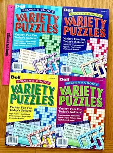 Lot of 4 Dell Penny Press Solver's Choice Variety Puzzles Unsolved Free Ship $36 - Picture 1 of 1
