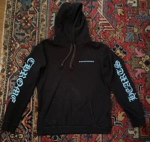 AUTHENTISCH Chrome Herzen schwarz blau Schriftzug Logo Hoodie Kinder Gr. XL Damen XS - Bild 1 von 10