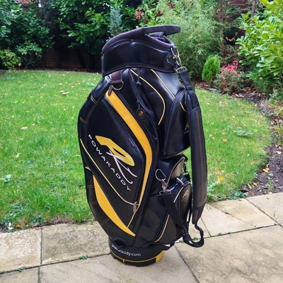 Powakaddy Premium Golf Cart Bag 14-Way Lock System Handle Strap Black Mens Size - Image 1 of 4