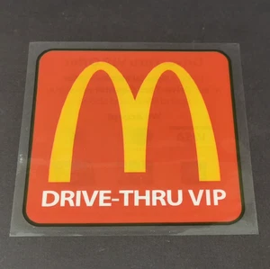 New McDonald's Malaysia Drive-Thru VIP Car Window Windscreen Sticker Good Cond - Picture 1 of 2