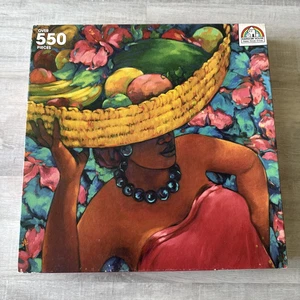 Woman With Fruit Over 550 Pieces Jigsaw Puzzle The Puzzle Collection Complete - Picture 1 of 6