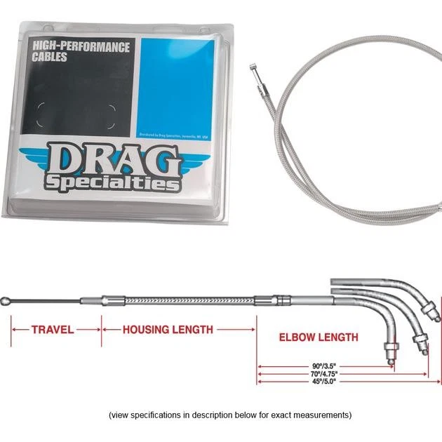 Culata de cable de acelerador trenzado DS #186849 Harley Davidson Sportster Foto 1 de 1
