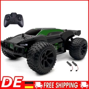 1/22 2WD Monster Truck High Speed 2.4G 14km/h RC Fuoristrada (Verde 2 Batterie - Foto 1 di 9