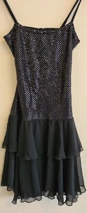 Ballroom Dancewear Latin Style Dress Size 12 *NEW WITH TAGS* Black - Picture 1 of 7
