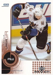 JAROMIR JAGR, WASHINGTON CAPITALS, RARE 2002-2003 NHL U/D MVP CARD. - Picture 1 of 1