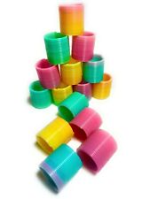 6-48 Mini Slinky Smiley Face Springs Rainbow Pinata Wedding Party Bag Filler Toy