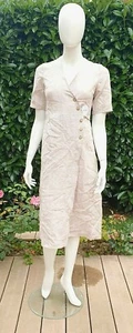 Robe beige en lin neuve taille 34 marque Ikone Paris modèle Emilia (sa) - Imagen 1 de 4
