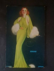 MUTOSCOPE CARD ALL AMERICAN GIRLS "ENVIOUS " UNCIRCULATED PINUP EXHIBIT