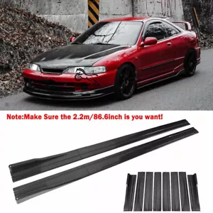 For Acura Integra 86.6" Car Side Skirt Extension Rocker Splitter Lip Protector - Bild 1 von 17