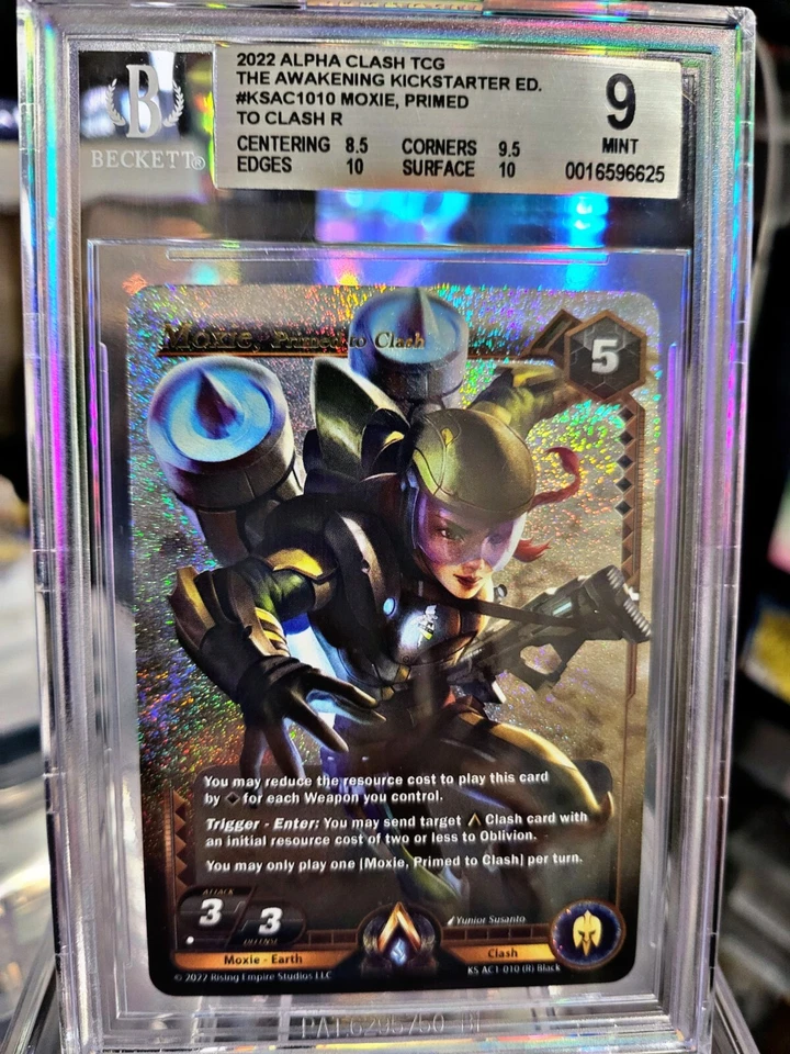 Alpha Clash TCG Kickstarter - Moxie, Primed to Clash [FOIL] (Rare) BGS 9 - Image 1 of 1
