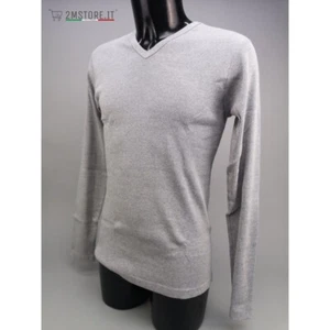 LEVI'S T-shirt maniche lunghe LEVIS Grigio 2/2 RIB TEE V NECK Original Vintage - Foto 1 di 5