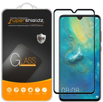 2X Supershieldz Full Cover Tempered Glass Screen Protector for Huawei Mate 20 - Image 1 of 4