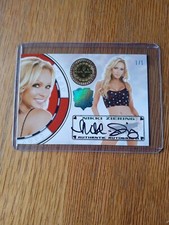 benchwarmer card nikki ziering 1/1 autograph 
