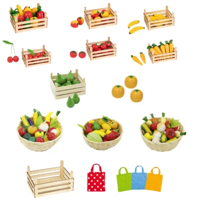 goki Zubehör für Kaufladen, Marktstand, Kinderküche, Obst, Gemüse, Lebensmittel - Bild 1 von 4