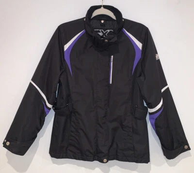 Zeroxposur Womens S Black Winter Coat Double Zip w Embroidered Logos - Image 1 of 4