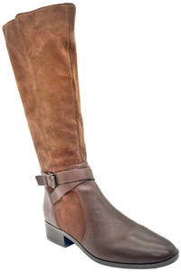 Naturalizer Rena Medium Calf Riding Boots Chocolate - Picture 1 of 3