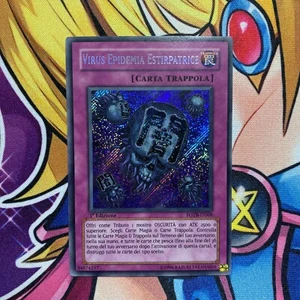 Yugioh! Eradicator Epidemic Virus FOTB-IT068 Italian 1st Edition Secret Rare MP - Picture 1 of 10