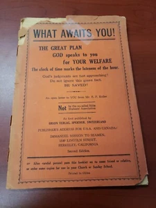 What Awaits You By F P Keller 1928 - Picture 1 of 5