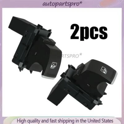 2x FIT Volkswagen Tiguan Atlas Golf 2016-2021 Black Window Regulator Button Foto 1 de 4