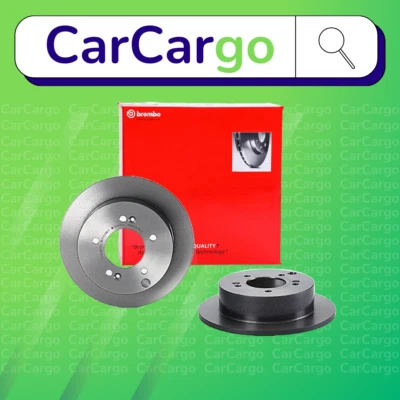 Par de discos de freno traseros sólidos Brembo para Kia Magentis 2.0 CRDi 2005-2010 262 mm Foto 1 de 4