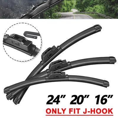 Fit For Ford FREESTAR 2004-2007 Windshield Front Rear Wiper Blades 24"20"16" J/U - Image 1 of 4