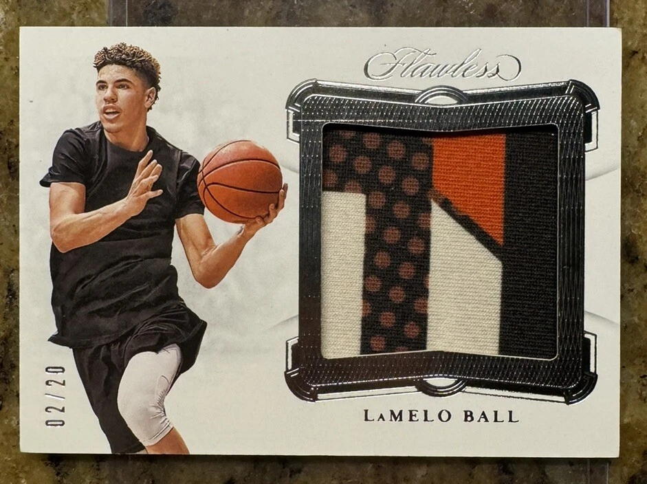 2020-21 Flawless Collegiate Lamelo Ball RC Rookie non auto Patch JERSEY #02/20