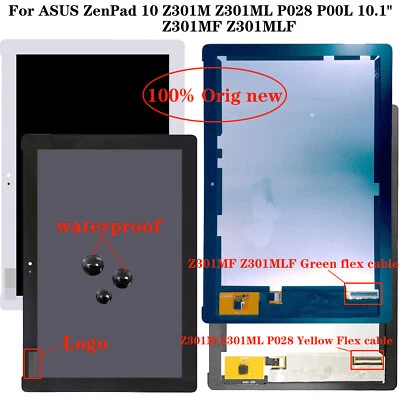 For ASUS ZenPad 10 Z301M Z301ML P028 P00L Z301MF Z301ML LCD Display Touch Screen - Image 1 of 4
