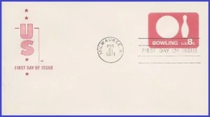 USA4 #U563 U/A HOUSE OF FARNAM FDC Bowling - Picture 1 of 1