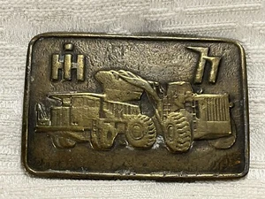 Vintage Large Rock Hauler Truck and Loader BELT BUCKLE TIFFANY STUDIO NY - 4377 - Picture 1 of 4