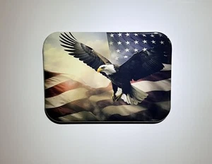 Fliegender Adler amerikanische Flagge patriotisch Kühlschrank Spind Magnet - Bild 1 von 2