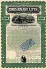 1899 Chicago & Alton RR Bond Certificate