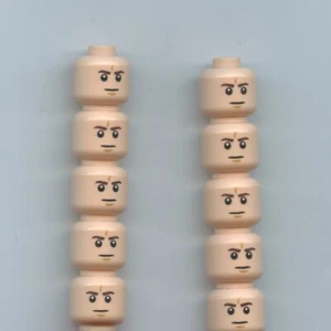 Star Wars LEGO x 10 Light Nougat Stormtrooper Minifigure Head Pieces - Picture 1 of 1