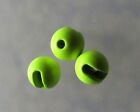 CHARTREUSE Slotted Tungsten Fly Tying Beads 2.5mm 3.0mm 3.5mm 4.0mm 3/32"-5/32"