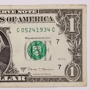 Birthday Anniversary May 24, 1934 $1 Dollar Bill Fancy Serial One 2017 G C - Picture 1 of 5