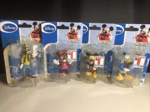Walt Disney Mickey Mouse Clubhouse Minnie Mickey Goofy Donald Lot 2.5" Figures Cover