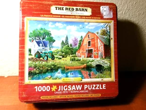 The Red Barn (Art by Dominic Davison) 1000 Piece Jigsaw Puzzle - Picture 1 of 2
