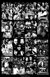 Póster ""Luz negra"" de la historia del hip hop - Imagen 1 de 3
