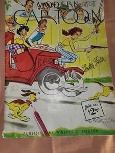 Modern Cartoon, Walter Foster, Vintage Art Instruction Book, VGUC, - Picture 1 of 24