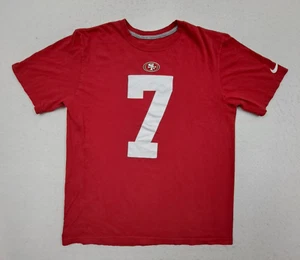 San Francisco 49ers Nike T- Shirt Mens Medium Red Graphic Colin Kaepernick NFL - Picture 1 of 10