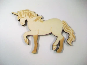 Nwot Laser Cut Wood Unicorn Figure, Mythical Creature, Hobby Craft - Picture 1 of 3