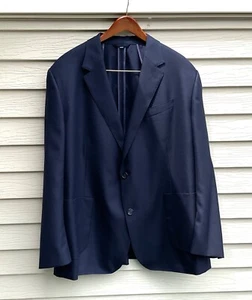 Very Nice Mens Bonobos Wool Sport Coat Blazer Navy Blue 54R Standard Fit Vitale - Picture 1 of 5
