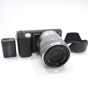 [NEAR MINT] SONY Alpha NEX-5 Mirrorless Camera w/ 18-55mm F3.5-5.6 Lens - TESTED - Picture 1 of 21